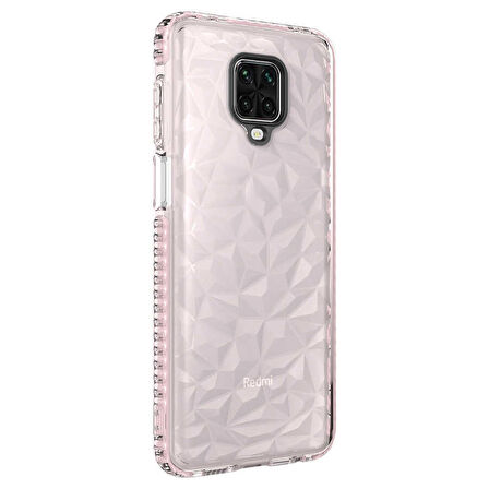Xiaomi Redmi Note 9S Uyumlu Kılıf Buzz Kapak Pembe