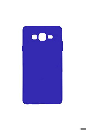 Samsung Galaxy J7 Uyumlu Kılıf Biye Silikon Mavi