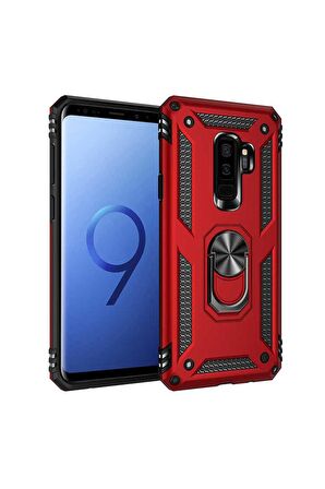 Samsung Galaxy S9 Plus Uyumlu Kılıf Vega Kapak Kırmızı
