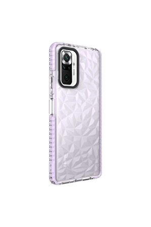 Xiaomi Redmi Note 10 Pro Uyumlu Kılıf Buzz Kapak Mor