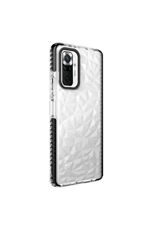 Xiaomi Redmi Note 10 Pro Uyumlu Kılıf Buzz Kapak Siyah