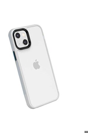 Apple iPhone 13 Uyumlu Kılıf Cann Kapak Beyaz