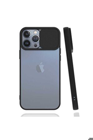 Apple iPhone 13 Pro Max Uyumlu Kılıf Lensi Kapak Siyah