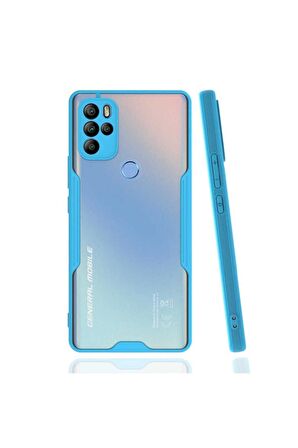 General Mobile 21 Pro Uyumlu Kılıf Parfe Kapak Mavi