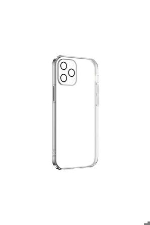 Apple iPhone 13 Pro Uyumlu Kılıf Krep Kapak Renksiz