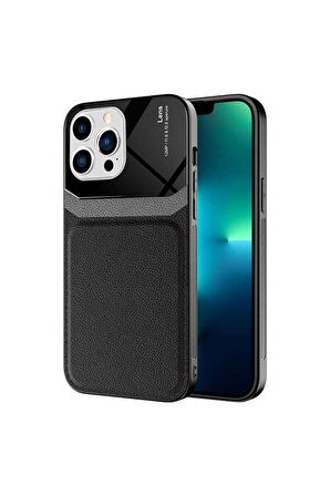 Apple iPhone 13 Pro Uyumlu Kılıf Emiks Kapak Siyah