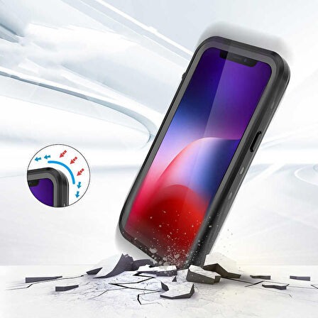 Apple iPhone 13 Uyumlu Kılıf 1-1 Su Geçirmez Kılıf