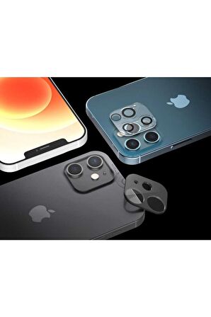 Apple iPhone 12 Uyumlu Araree C-Subcore Temperli Kamera Koruyucu Renksiz