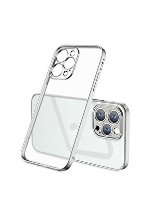 Apple iPhone 12 Pro Uyumlu Kılıf Mat Gbox Kapak Gümüş
