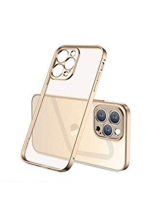 Apple iPhone 12 Pro Uyumlu Kılıf Mat Gbox Kapak Gold