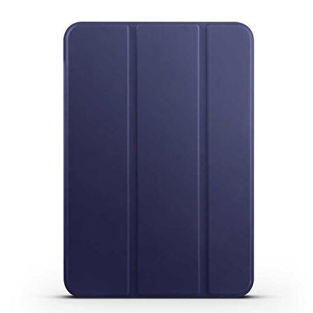 Apple iPad Mini 2021 (6.Nesil) Uyumlu Tablet Kılıfı Smart Cover Standlı Kılıf Lacivert
