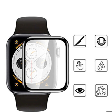 Apple Watch 42 Mm Uyumlu Mat Eko Pmma Pet Saat Ekran Koruyucu