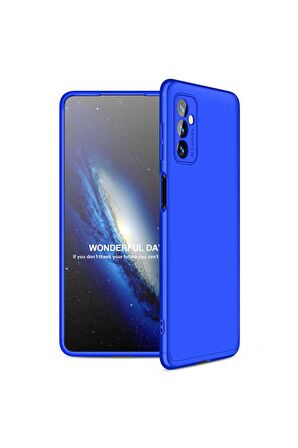 Samsung Galaxy M52 Uyumlu Kılıf Ays Kapak Mavi