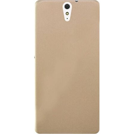 Sony Xperia C5 Uyumlu Kılıf Premier Silikon Kapak Gold