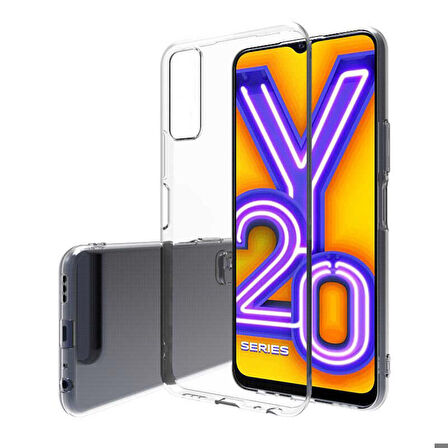Vivo Y20 Uyumlu Kılıf Süper Silikon Kapak