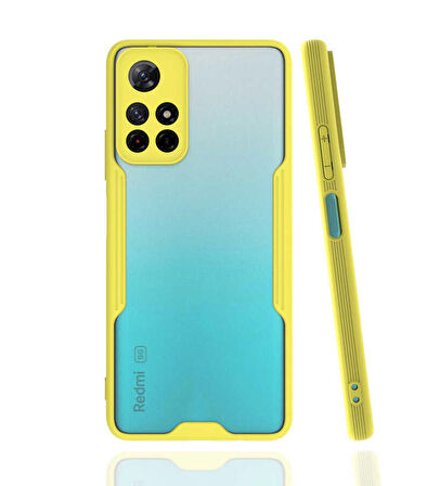 Xiaomi Redmi Note 11T 5G Uyumlu Kılıf Parfe Kapak Sarı