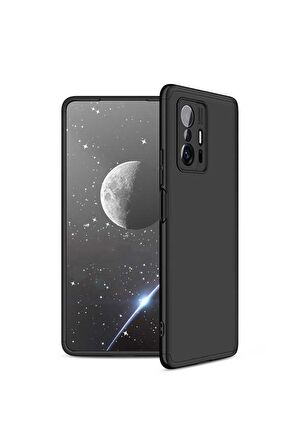 Xiaomi Mi 11T Pro 5G Uyumlu Kılıf Ays Kapak Siyah
