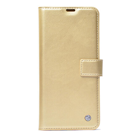 Reeder P13 Blue Plus 2022 Uyumlu Kılıf Kar Deluxe Kapaklı Kılıf Gold