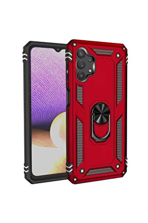 Samsung Galaxy A13 4G Uyumlu Kılıf Vega Kapak Kırmızı