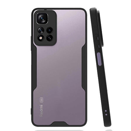 Xiaomi Redmi Note 11 Pro Plus 5G Uyumlu Kılıf Parfe Kapak Siyah