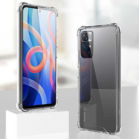 Xiaomi Redmi Note 11T 5G Uyumlu Kılıf Nitro Anti Shock Silikon