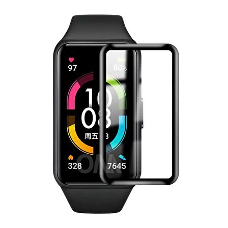 Huawei Band 6 Uyumlu Pmma Pet Saat Ekran Koruyucu