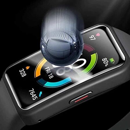 Huawei Band 6 Uyumlu Pmma Pet Saat Ekran Koruyucu
