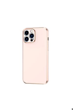 Apple iPhone 12 Pro Uyumlu Kılıf Bark Kapak Rose Gold