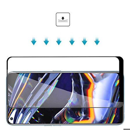 Oppo A54 4G Uyumlu Kenarları Kırılmaya Dayanıklı Cam Ekran Koruyucu