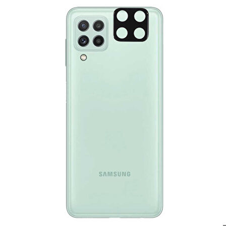 Samsung Galaxy M22 Uyumlu 3D Kamera Camı