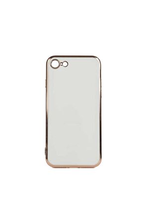 Apple iPhone 7 Uyumlu Kılıf Bark Kapak Beyaz