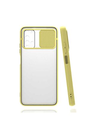 Xiaomi Poco M3 Uyumlu Kılıf Lensi Kapak Sarı