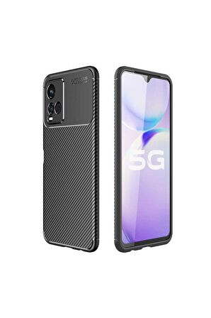 Vivo Y33S Uyumlu Kılıf Negro Silikon Kapak Siyah