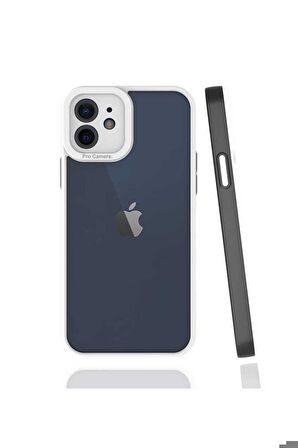 Apple iPhone 12 Uyumlu Kılıf Mima Kapak Siyah
