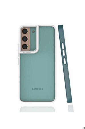 Samsung Galaxy S22 Uyumlu Kılıf Mima Kapak Koyu Yeşil