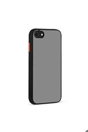 Apple iPhone SE 2022 Uyumlu Kılıf Hux Kapak Siyah