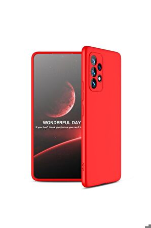 Samsung Galaxy A53 5G Uyumlu Kılıf Ays Kapak Kırmızı