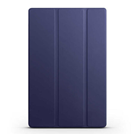 Samsung Galaxy Tab A8 10.5 X200 (2021) Uyumlu Tablet Kılıfı Smart Cover Standlı Kılıf Lacivert