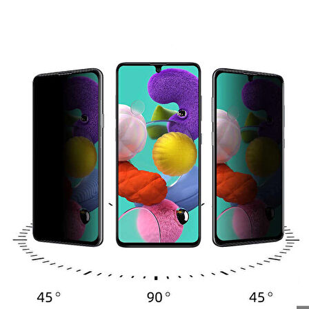 Samsung Galaxy M31S Uyumlu New 5D Privacy Temperli Ekran Koruyucu