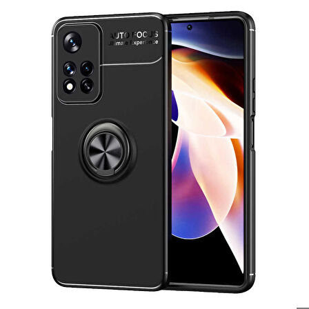 Xiaomi Redmi Note 11 Pro 5G Uyumlu Kılıf Ravel Silikon Kapak Siyah
