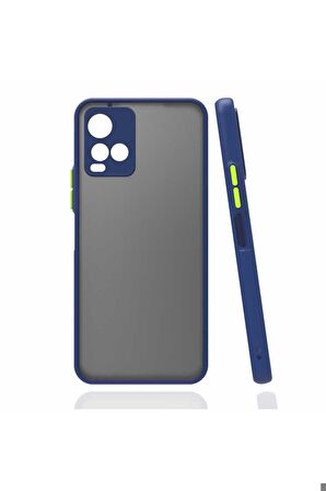 Vivo Y21S Uyumlu Kılıf Hux Kapak Lacivert