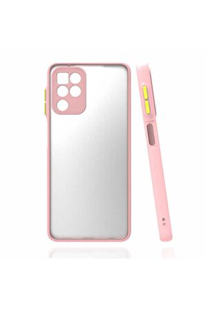 Samsung Galaxy A22 4G Uyumlu Kılıf Hux Kapak Pembe