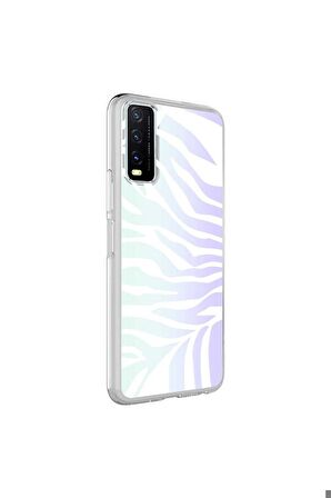 Vivo Y11S Uyumlu Kılıf M-Blue Desenli Kapak Zebra No1