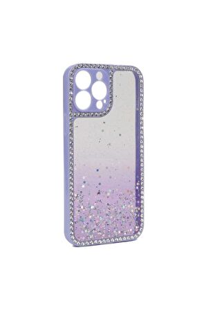 Apple iPhone 13 Pro Uyumlu Kılıf Fensi Kapak Lila