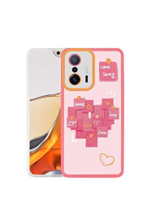 Xiaomi Mi 11T 5G Uyumlu Kılıf M-Fit Desenli Kapak Love Story No2