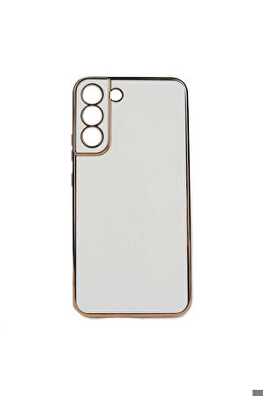 Samsung Galaxy S22 Plus Uyumlu Kılıf Bark Kapak Beyaz