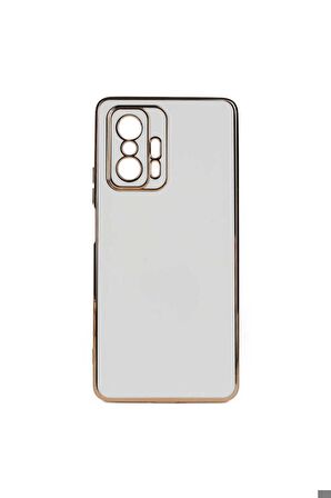 Xiaomi Mi 11T Pro 5G Uyumlu Kılıf Bark Kapak Beyaz