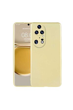 Huawei P50 Pro Uyumlu Kılıf Premier Silikon Kapak Gold