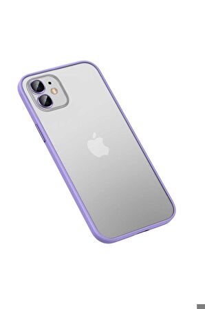 Apple iPhone 11 Uyumlu Kılıf Retro Kapak Lila