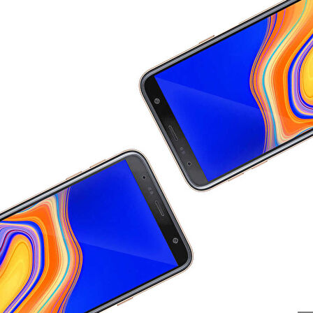 Samsung Galaxy J4 Plus Uyumlu Davin 5D Cam Ekran Koruyucu